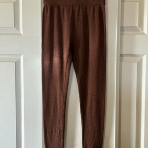 Lounge Brown Knit Leggings